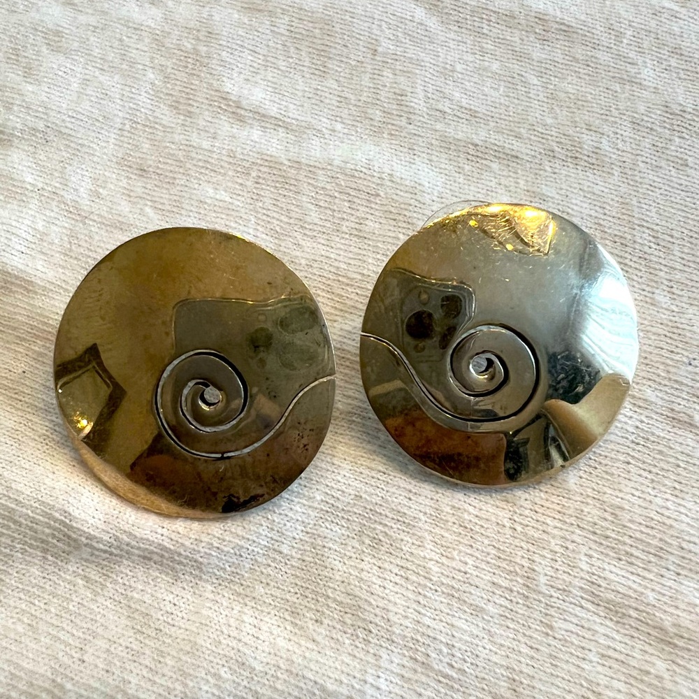MEXICAN SILVER EARRINGS FROM TAXCO